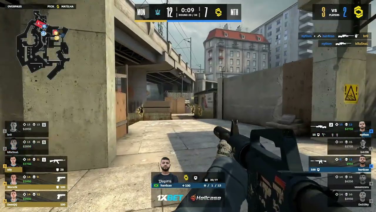 nython - 4 AWP kills on the bombsite B defense