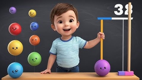 Four Bouncy Balls Go Big and Small | Size Song for Kids | Fun Movement Rhyme