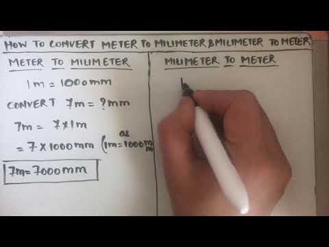 Video: Kaip Konvertuoti Milimetrus į Metrus