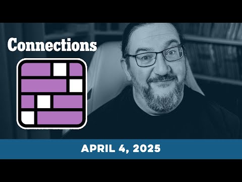 Doug Plays NYT Connections 4/4 (New York Times Puzzle Game