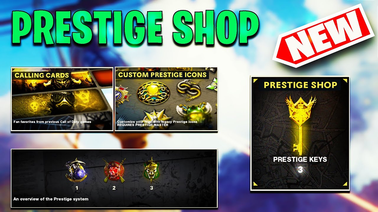 *NEW* PRESTIGE SHOP in BLACK OPS COLD WAR! (EMBLEMS, CALLING CARDS, PRESTIGE SYSTEM, PRESTIGE KEYS)