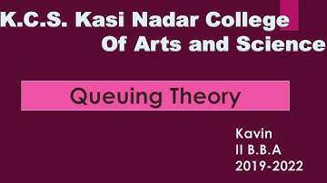 operation research - Queuing Theory