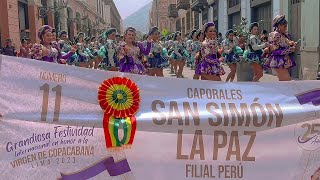 🔵🔴 CAPORALES SAN SIMÓN LA PAZ 🇧🇴 FILIAL PERÚ FT BANDA REAL PACÍFICO #LIMA2023 #COPACABANA