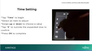 Fujitsu General Airstage - UTY-RVRY Kagami controller inital settings