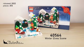 LEGO GWP Seasonal 40564: Winter Elves Scene (2022) - unboxing and speed building