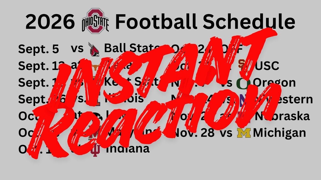Расписание футбольных матчей команды Ohio State Buckeyes на 2026 год: оперативная реакция
