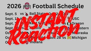 2026 Ohio State Buckeyes Football Schedule Instant Reaction
