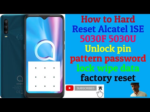 How to Hard Reset Alcatel 1SE 5030F 5030U Unlock pin pattern password lock wipe data factory reset