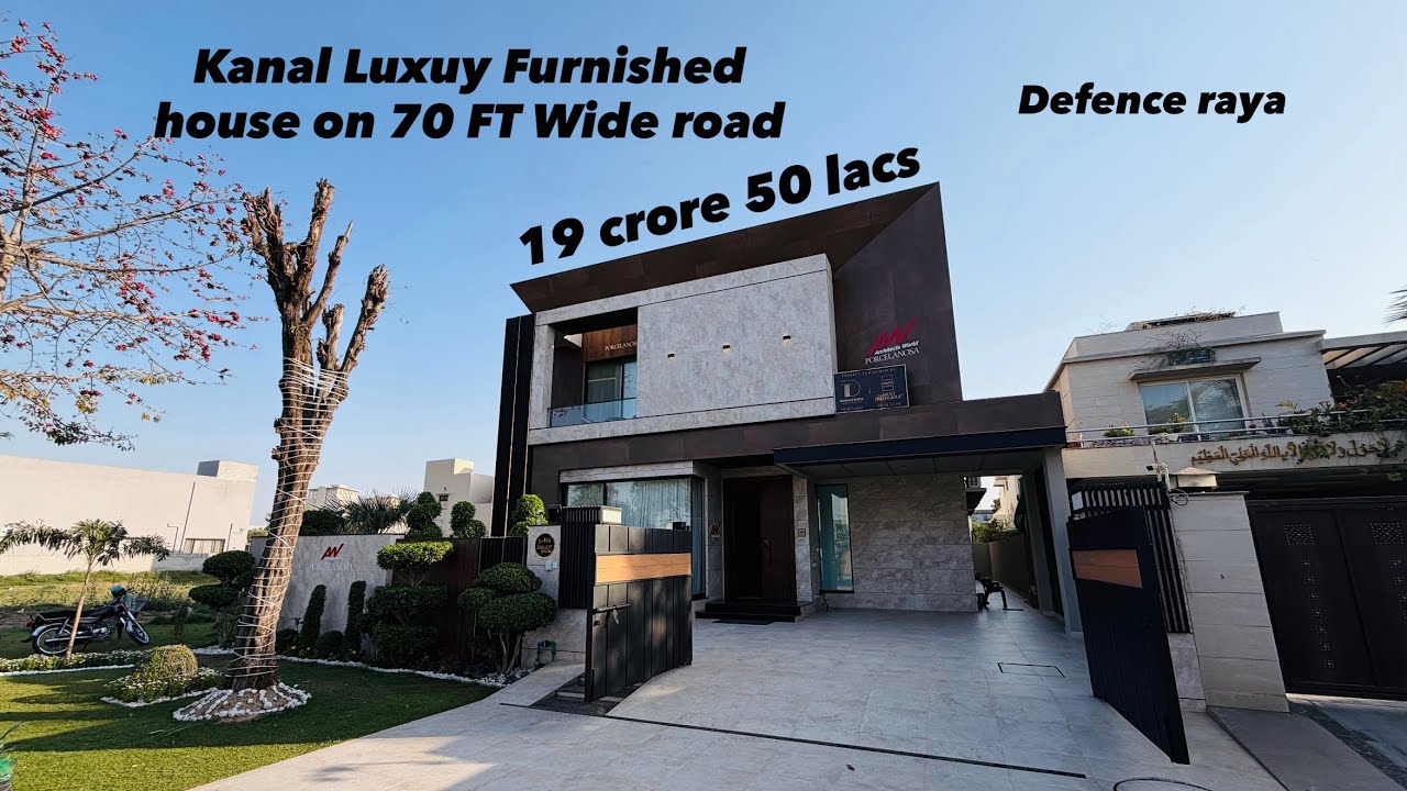 Inside PKR 19 crore 50 lacs Brand new ultra luxury designer Furnished house on 70 FT wide road raya