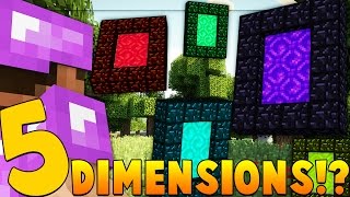 5 DIMENSIONS THAT WILL CHANGE MINECRAFT (Modded PVP Challenge) | Minecraft - Mod Battle