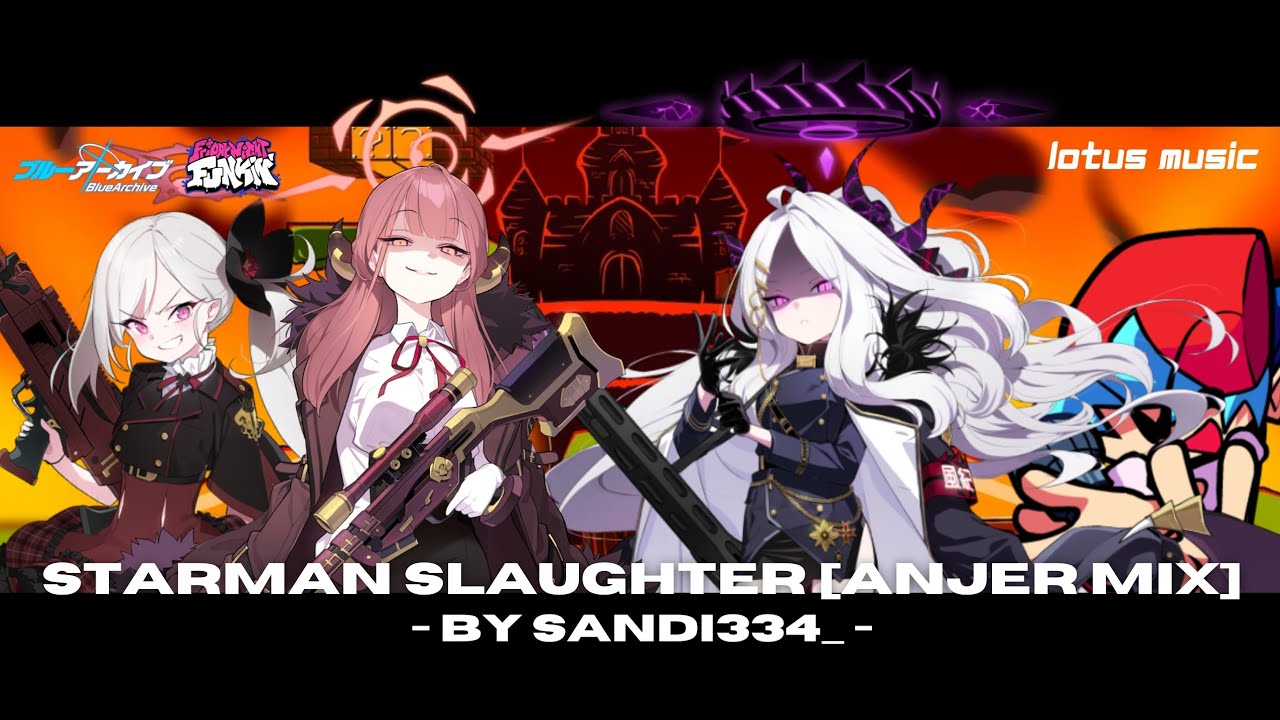 Starman Slaughter But Problem Solver 68, Sorasaki Hina And Boyfriend Sings It | FNF X Blue archive