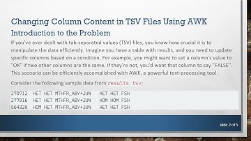 Efficiently Change Column Content in TSV using AWK