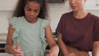 Advanced steps in baking a cake.