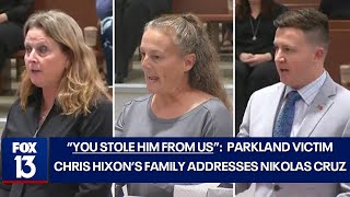 'You stole him from us': Parkland victim Chris Hixon's family addresses Nikolas Cruz in sentencing