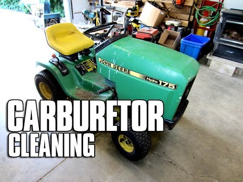HOW-TO Carburetor Cleaning On John Deere 175 Tractor