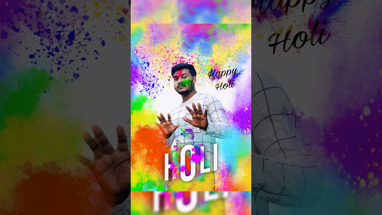 "Easy Holi 🌈 Photo Editing PicsArt" || Go Viral in Just One Click! 🎨✨ 