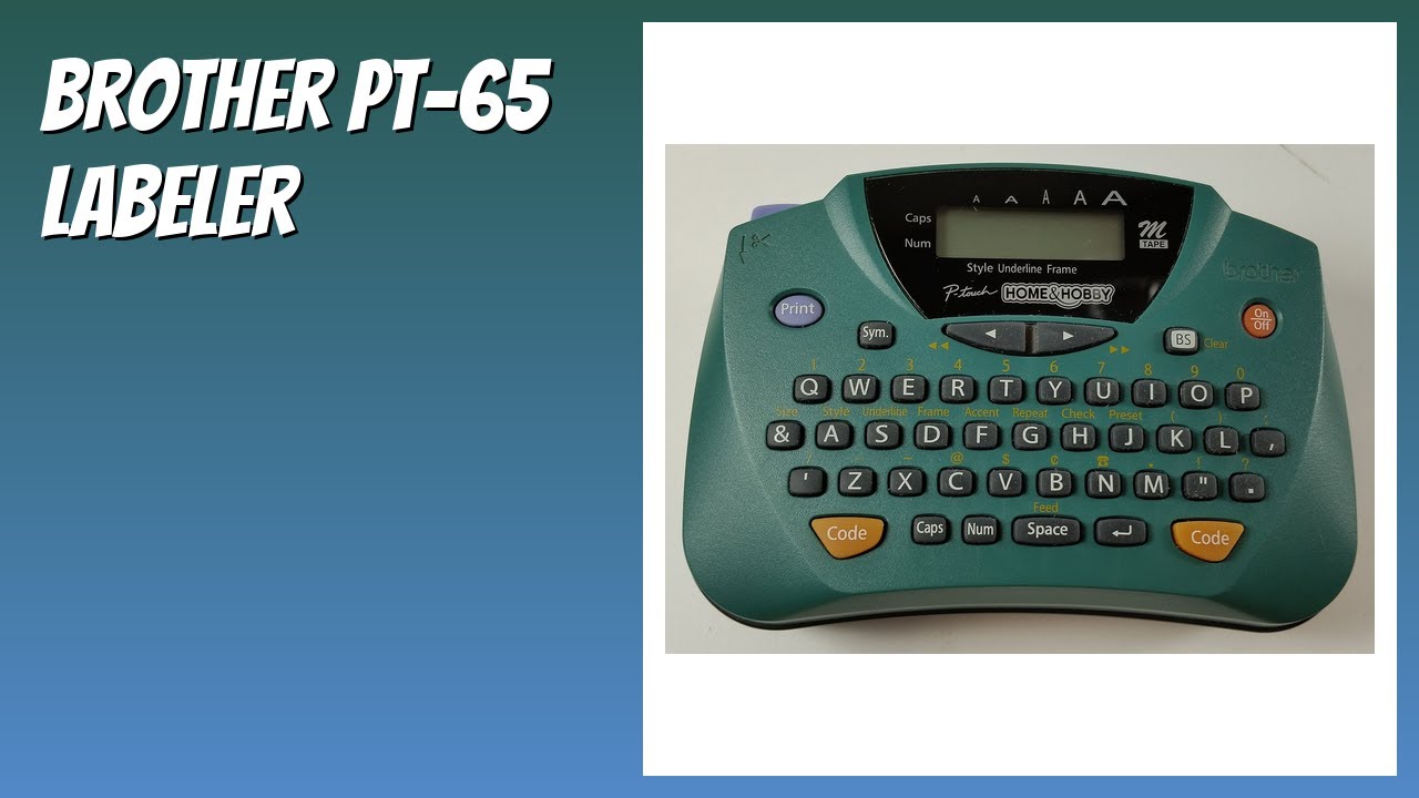 REVIEW (2026): Brother PT-65 Labeler. Features