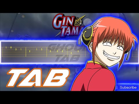 Gintama Opening 5 - Donten (Guitar Tab 譜 Tutorial)