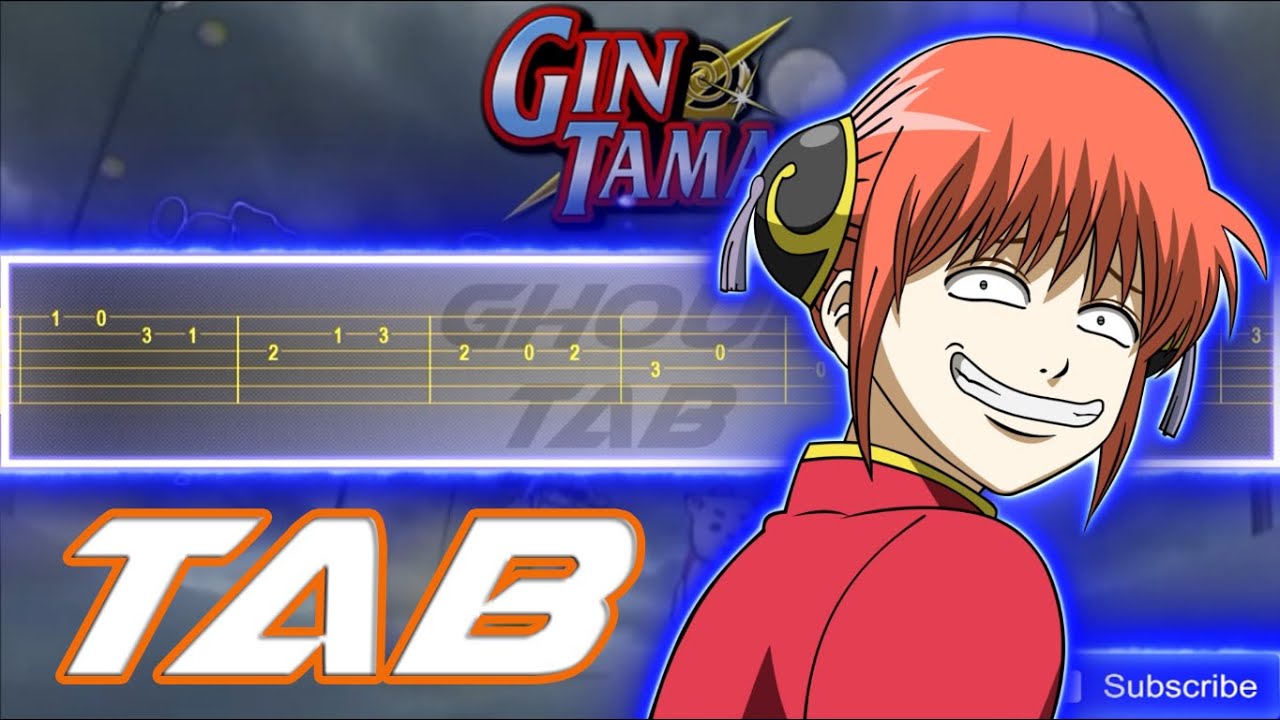 Gintama Opening 5 - Donten (Guitar Tab 譜 Tutorial)