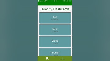 Udacity Mobile Flash Cards Project