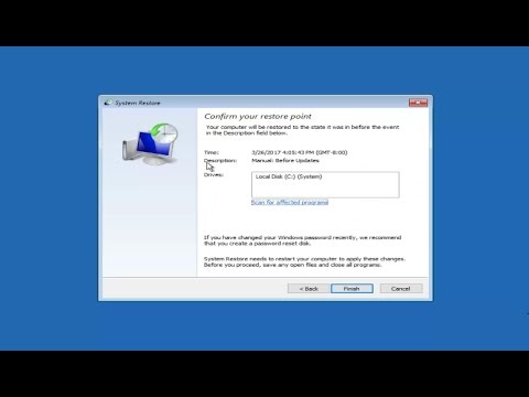 Video: Paano Paganahin Ang System Restore