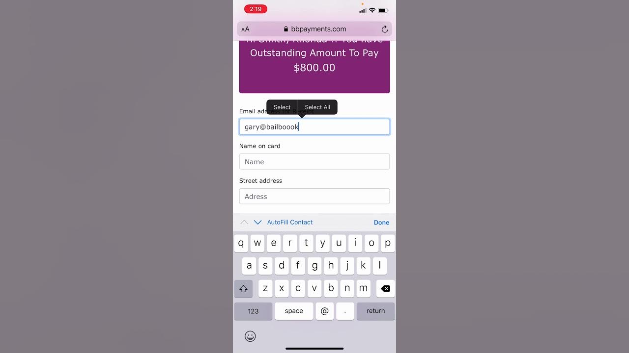Bailbooks Payments Text Alert Payment walk through. YouTube