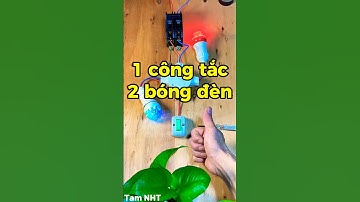 Một cách bắt dây điện vào 1 công tắc điều khiển 2 bóng đèn đơn giản ai cũng làm được #trend #Shorts