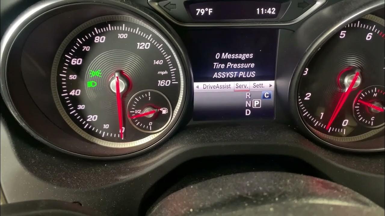 2018 Mercedes GLA Tire Pressure Light Reset Procedure How To Turn Off