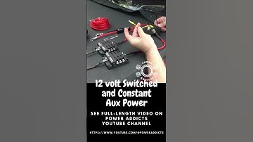 Auxiliary Fuse Block Constant Hot and Switched #shorts #poweraddictscrew
