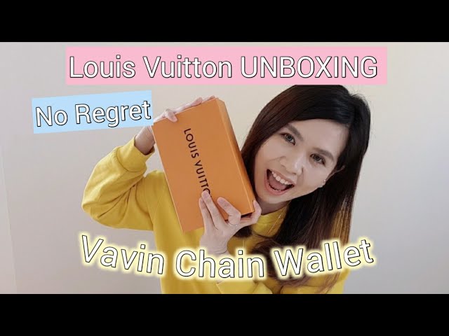 LOUIS VUITTON VAVIN CHAIN WALLET UNBOXING & REVIEW 