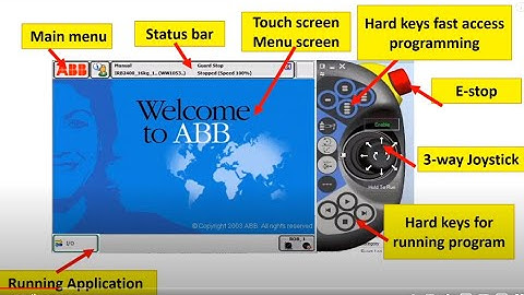 ABB Robot Teach pendant Navigation - IRC5