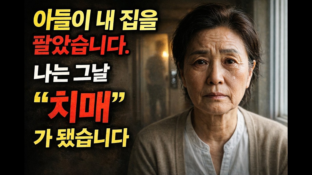 아들이 내 집을 팔았습니다… 나는 그날 ‘치매’가 됐습니다. #시니어오디오북 #가족갈등 #건강한중년