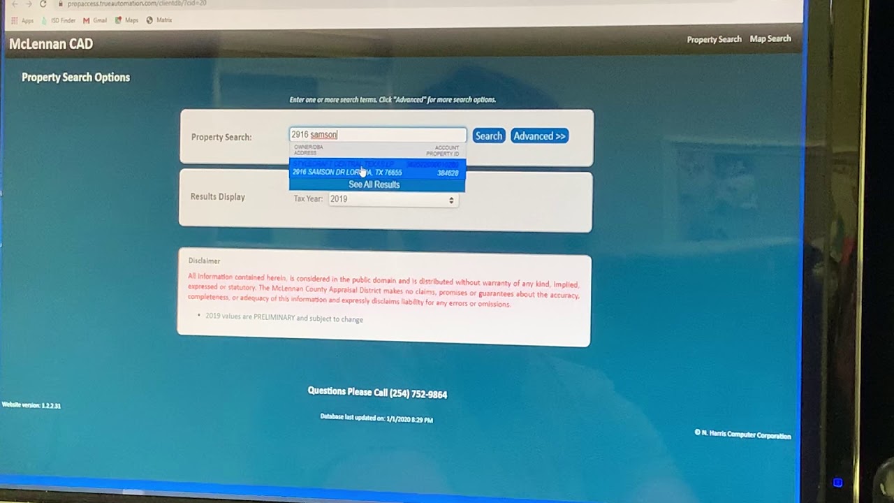 Mclennan County Finding info to complete the Homestead Exemption Form