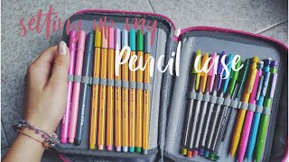 Setting up my pencil case