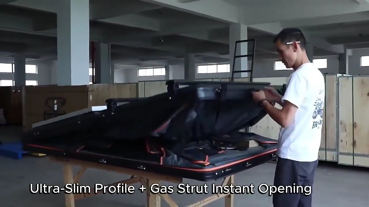 OEM Ultra-Slim Hard Shell Rooftop Tent | 60-Second Setup Demo | Camp Auto Parts Factory