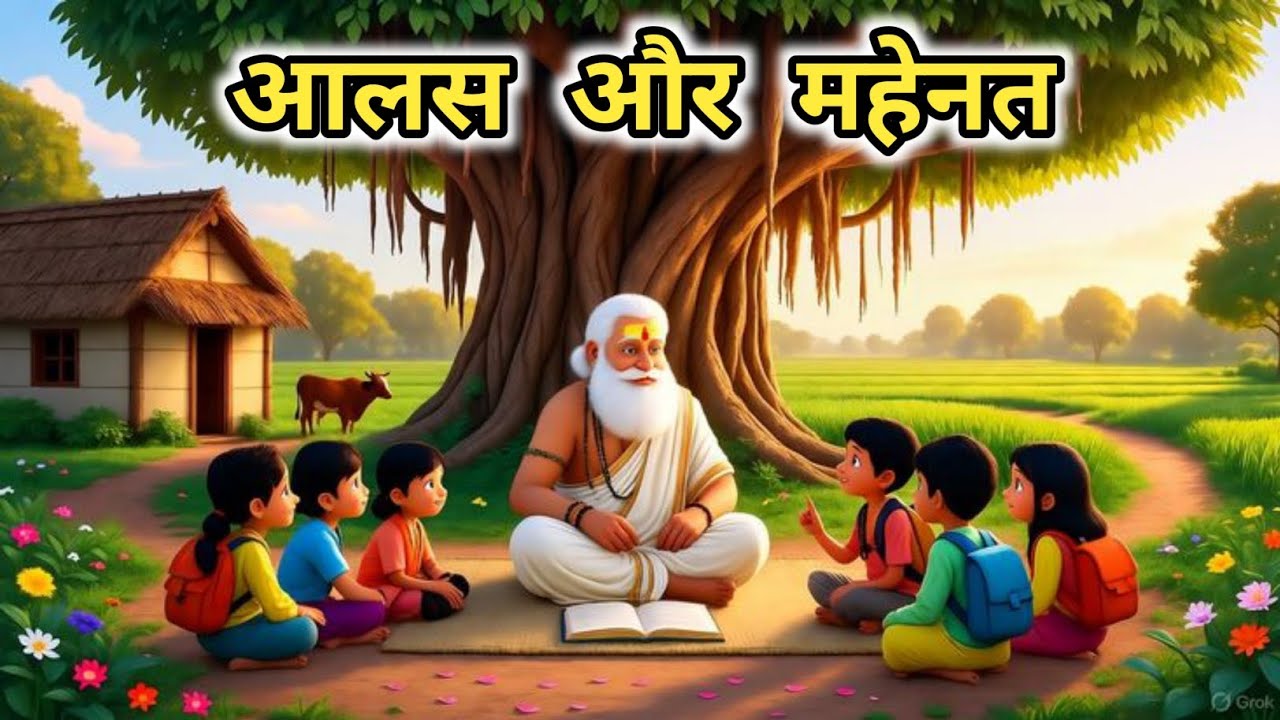 आलस और महेनत | Aalas Or Mahenat Hindi Kahaniya | Motivation Story | Cartoon video