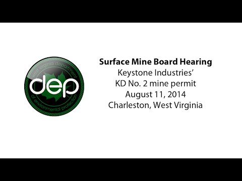 DEP Surface Mine Board Hearing - August 11, 2014 Afternoon Session