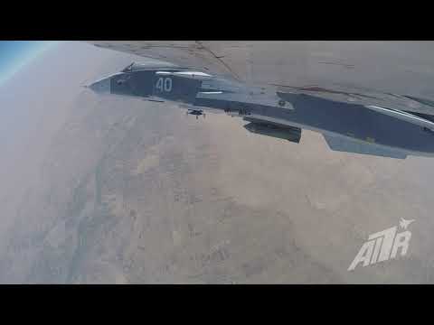 СУ-24. SU-24. Рабочий день двух фронтовых бомбардировщиков. Камера команды A1R на падающей бомбе!