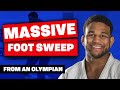 2016 Olympian Teaches You His World Famous Foot Sweep!