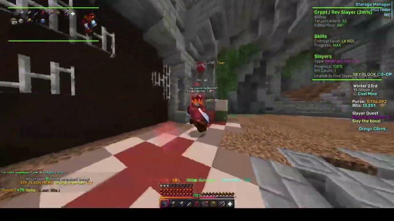 Maxing Slayer Levels with Best Macro Mod Hypixel Skyblock 2025