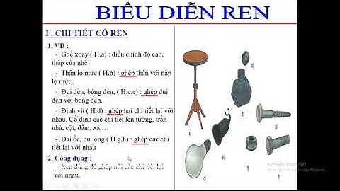 [CÔNG NGHỆ 8]Bài 11: Biểu diễn ren