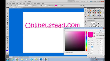 Adobe Photoshop CS5 Tutorials in Urdu Hindi Part 22 of 40 Text Tool