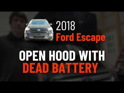 How to Open the Hood on a Ford Escape With a Dead Battery or Dead Key Fob (2013-2019)