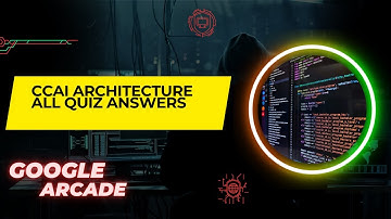 CCAI Architecture all quiz answers