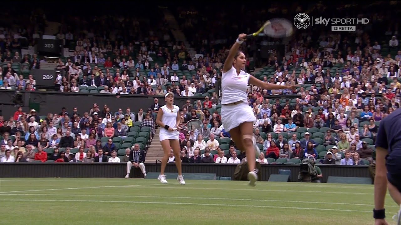 Sania Mirza/Elena Vesnina vs. Daniela Hantuchova/Agnieszka Radwanska Wimbledon 2011 R3 💙🎈