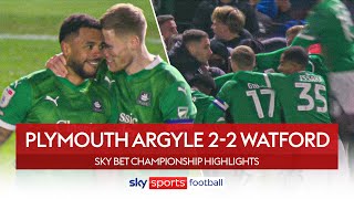 Celebrity Andre Gray scores a late STUNNER against former side 😱 | Plymouth 2-2 Watford | EFL Highlights Profile