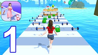 Girl Runner 3D - Gameplay Walkthrough Part 1 All Levels 1 - 5 (Android,iOS) screenshot 4