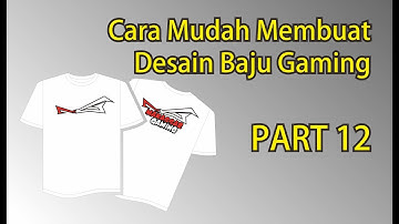 Tutorial - Cara Mudah Desain Baju Logo Gaming Menggunakan CORELDRAW X7 #Part12 #Logo #Gaming