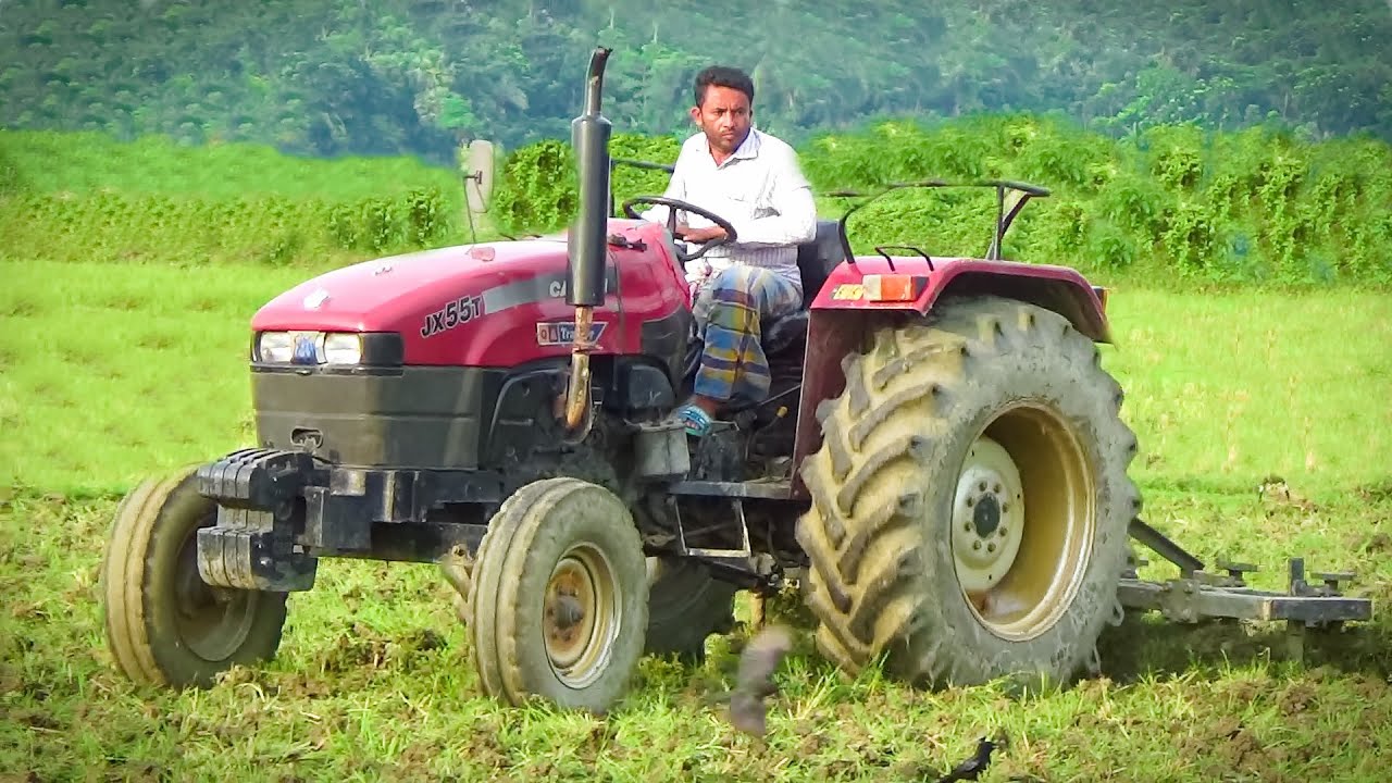 EXTREME Conditions and Engine Sound CASE IH JX 55T Tractor