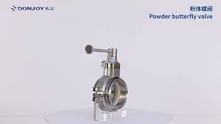 Hygienic Powder Butterfly Stainless Steel Sanitary CNC Forged Valve